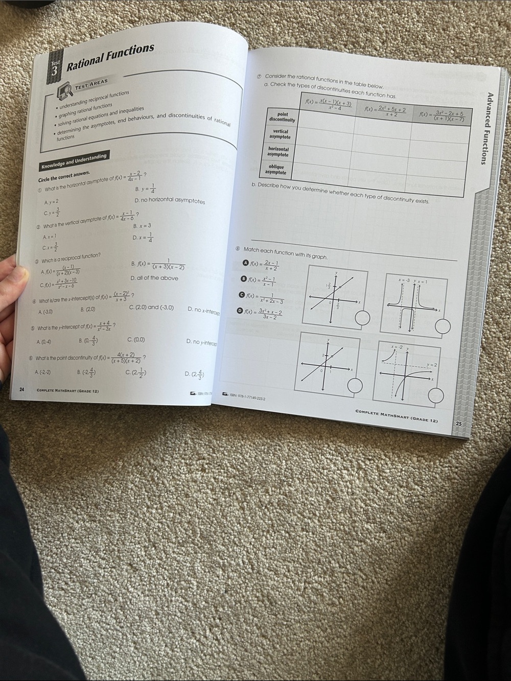 Grade 12 Math Workbook - Picture 3 of 3